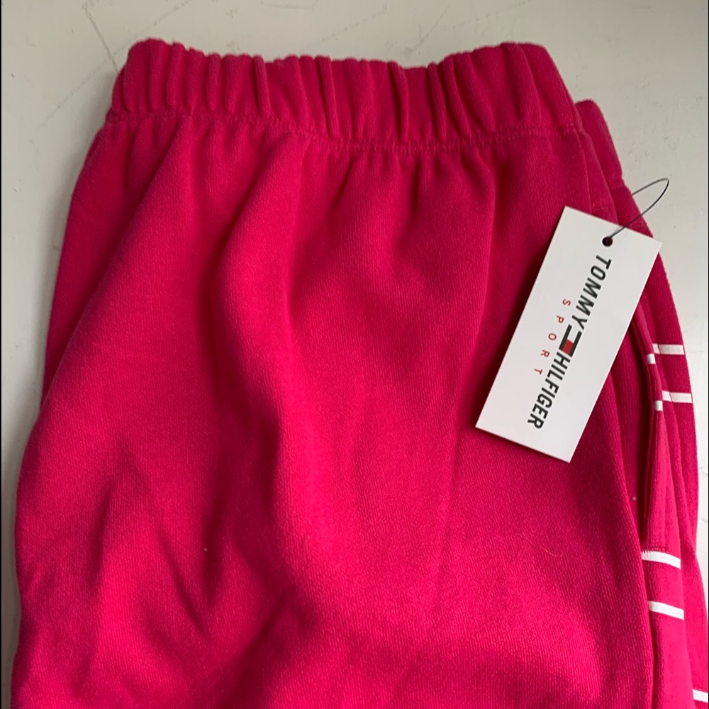 SOLD! Tommy Hilfiger Sport Hot Pink Boyfriend Sweatpants in Size Large - Picture 8 of 14